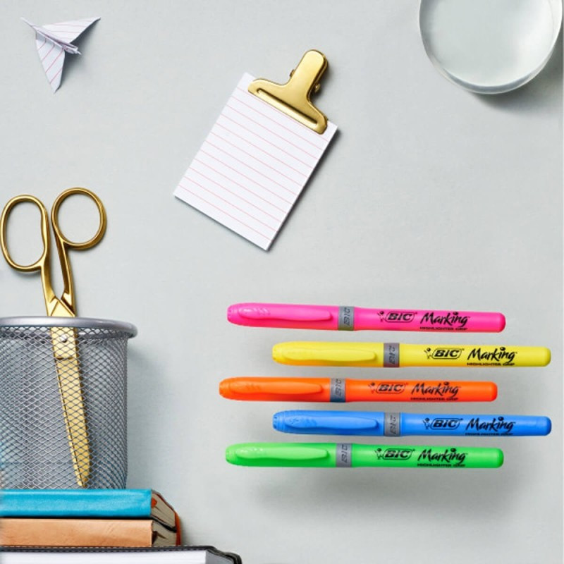 Zakreślacz BIC Highlighter Grip pastel 12szt. 992562 (992093)